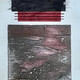 Torn Apart <br>Collagraph with collaged decorative paper<br>16” x 8”