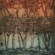 Autumn Sky<br>Collagraph<br> 11” x 14”
