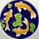 Koi Fish<br>Linocut<br>18” Round